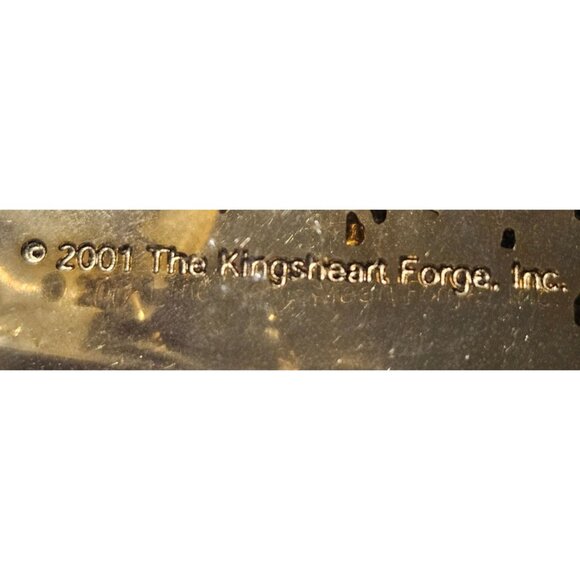 2 Vintage Ornaments Carin Terrier Dog 24Kt Gold Plated Metal & Ceramic Christmas - Picture 11 of 12